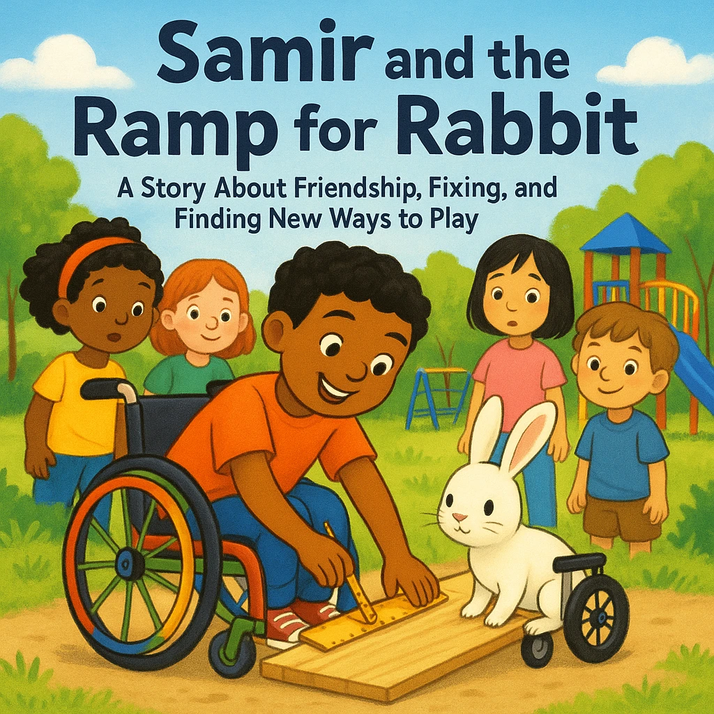Samir and the Ramp for Rabbit - A Story About Friendship, Fixing, and Finding New Ways to Play